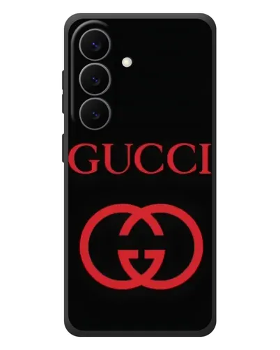Чехол для Samsung Galaxy S26 Plus с картинкой «Gucci — красный логотип»