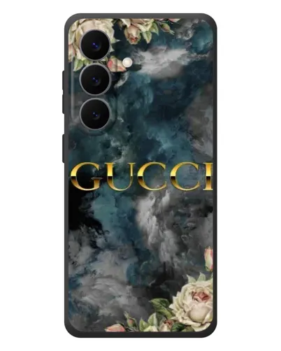 Чехол для Samsung Galaxy S26 Plus с картинкой «Абстрактные цветы Gucci»