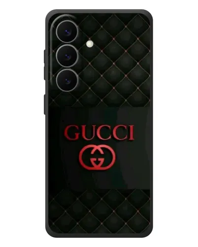 Чехол для Samsung Galaxy S26 Plus с картинкой «Gucci — стеганый черный»