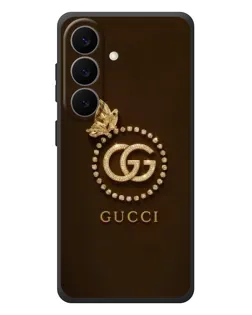 Чехол для Samsung Galaxy S26 Plus с картинкой «Gucci — золотая бабочка»