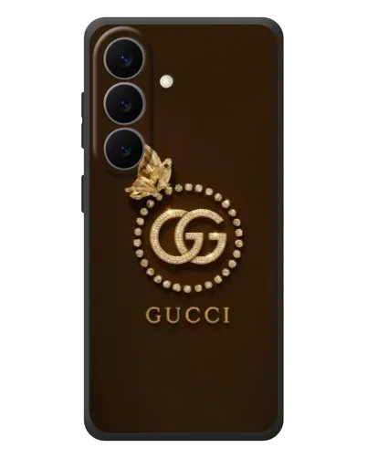 Чехол для Samsung Galaxy S26 Plus с картинкой «Gucci — золотая бабочка»
