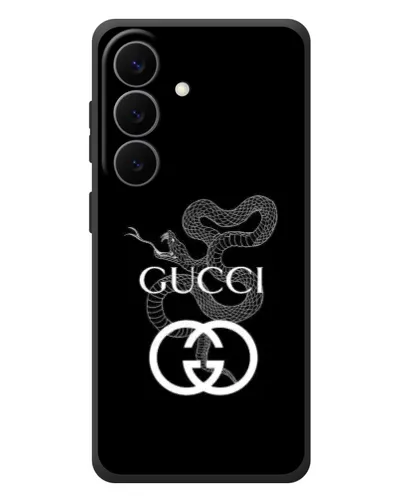 Чехол для Samsung Galaxy S26 Plus с картинкой «Gucci — серебряная змея»