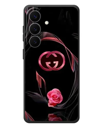 Чехол для Samsung Galaxy S26 Plus с картинкой «Gucci — неоновая роза»