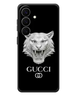 Чехол для Samsung Galaxy S26 Plus с картинкой «Gucci — серебряный лев»