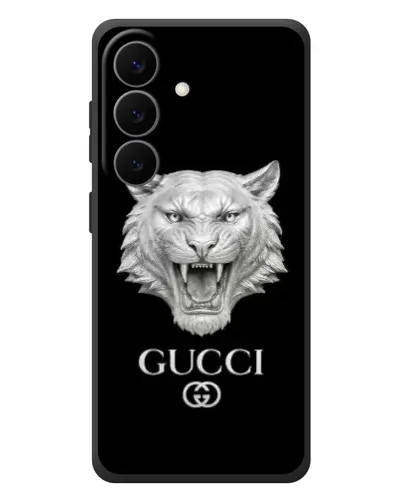Чехол для Samsung Galaxy S26 Plus с картинкой «Gucci — серебряный лев» Чехол для Samsung Galaxy S26 Plus с картинкой «Gucci — серебряный лев»