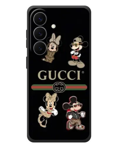 Чехол для Samsung Galaxy S26 Plus с картинкой «Gucci — герои Disney и монограмма» Чехол для Samsung Galaxy S26 Plus с картинкой «Gucci — герои Disney и монограмма»