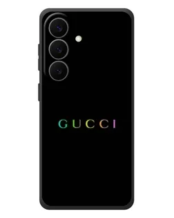 Чехол для Samsung Galaxy S26 Plus с картинкой «Gucci — неоновый минимализм»