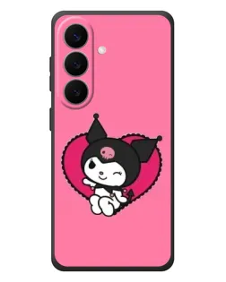 Чехол для Samsung Galaxy S26 Plus с картинкой «Kuromi — любовь в сердце»
