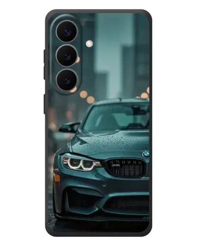 Чехол для Samsung Galaxy S26 Plus с картинкой «BMW в огнях города»