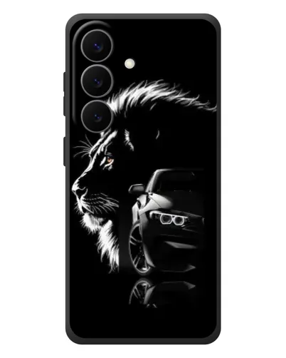 Чехол для Samsung Galaxy S26 Plus с картинкой «BMW и лев»