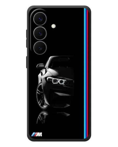 Чехол для Samsung Galaxy S26 Plus с картинкой «Силуэт BMW в темноте»