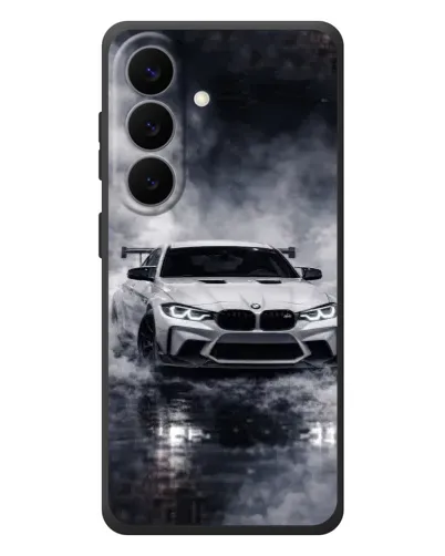 Чехол для Samsung Galaxy S26 Plus с картинкой «BMW сквозь туман»