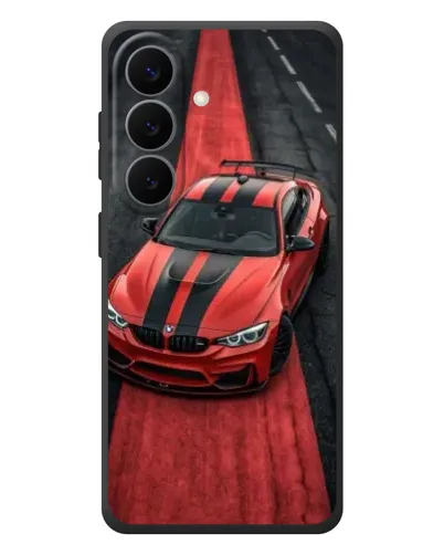 Чехол для Samsung Galaxy S26 Plus с картинкой «BMW на красной дорожке»