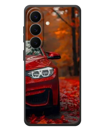 Чехол для Samsung Galaxy S26 Plus с картинкой «Осенняя BMW M4»
