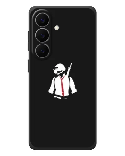 Чехол для Samsung Galaxy S26 Plus с картинкой «PUBG — силуэт воина»