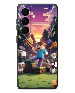 Чехол для Samsung Galaxy S26 Plus с картинкой «Стив на ферме»