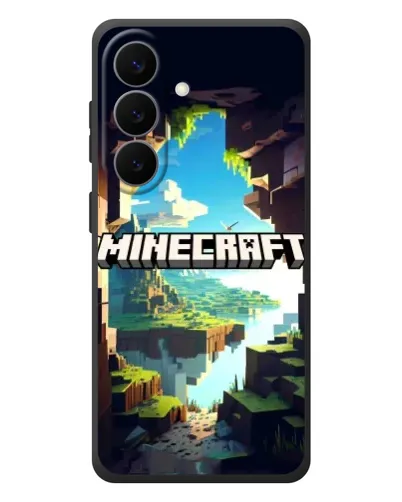 Чехол для Samsung Galaxy S26 Plus с картинкой «Пещера Майнкрафт»