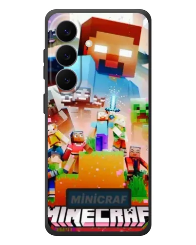 Чехол для Samsung Galaxy S26 Plus с картинкой «Minecraft герои игры»
