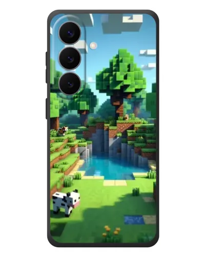 Чехол для Samsung Galaxy S26 Plus с картинкой «Minecraft летний день»