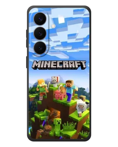 Чехол для Samsung Galaxy S26 Plus с картинкой «Minecraft классический мир»