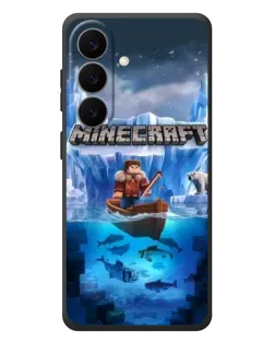 Чехол для Samsung Galaxy S26 Plus с картинкой «Minecraft ледяной мир»