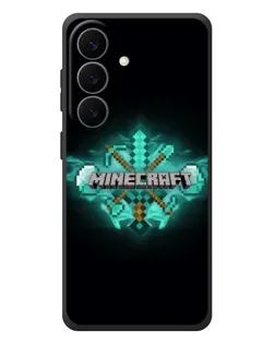 Чехол для Samsung Galaxy S26 Plus с картинкой «Minecraft Diamond лого»