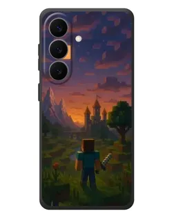 Чехол для Samsung Galaxy S26 Plus с картинкой «Стив у башни»
