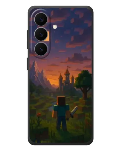 Чехол для Samsung Galaxy S26 Plus с картинкой «Стив у башни»