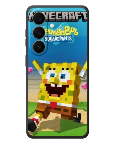 Чехол для Samsung Galaxy S26 Plus с картинкой «Губка Боб Minecraft» Чехол для Samsung Galaxy S26 Plus с картинкой «Губка Боб Minecraft»