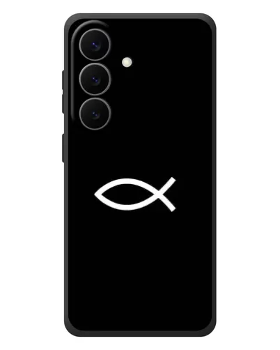 Чехол для Samsung Galaxy S26 Plus с картинкой «Символ рыбы Jesus» Чехол для Samsung Galaxy S26 Plus с картинкой «Символ рыбы Jesus»