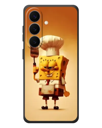 Чехол для Samsung Galaxy S26 Plus с картинкой «Губка Боб повар»