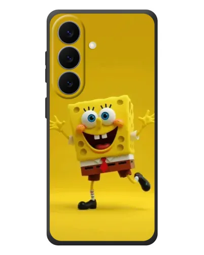 Чехол для Samsung Galaxy S26 Plus с картинкой «Позитивный Губка Боб»