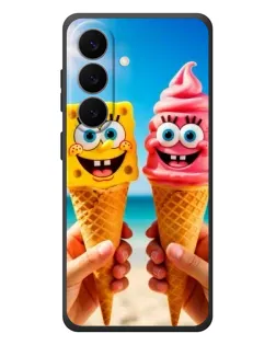 Чехол для Samsung Galaxy S26 Plus с картинкой «Спанч Боб мороженое»