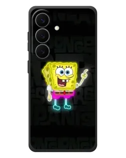 Чехол для Samsung Galaxy S26 Plus с картинкой «Неоновый Губка Боб»