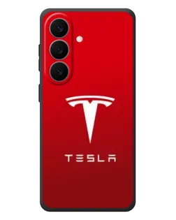 Чехол для Samsung Galaxy S26 Plus с картинкой «Tesla Red Classic»