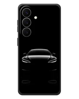 Чехол для Samsung Galaxy S26 Plus с картинкой «Силуэт Tesla Night»
