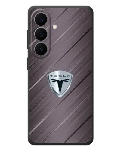Чехол для Samsung Galaxy S26 Plus с картинкой «Металлическая текстура Tesla» Чехол для Samsung Galaxy S26 Plus с картинкой «Металлическая текстура Tesla»