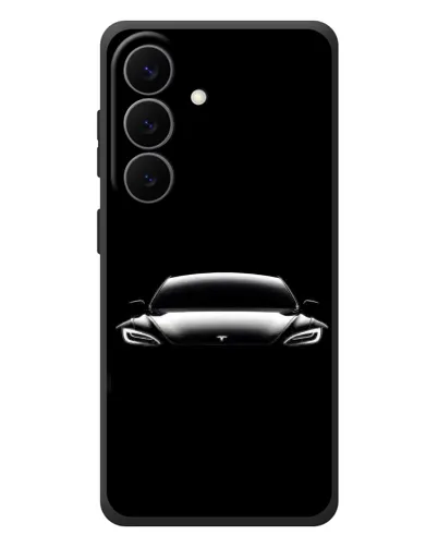 Чехол для Samsung Galaxy S26 Plus с картинкой «Фары Tesla Night» Чехол для Samsung Galaxy S26 Plus с картинкой «Фары Tesla Night»