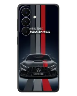 Чехол для Samsung Galaxy S26 Plus с картинкой «Mercedes — белый карбон»