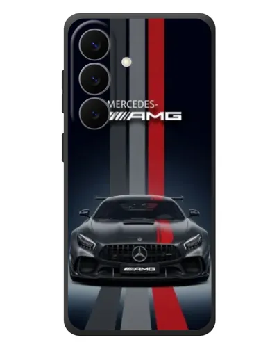 Чехол для Samsung Galaxy S26 Plus с картинкой «Mercedes — белый карбон»