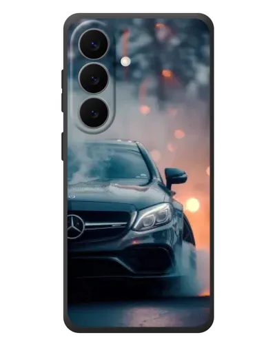 Чехол для Samsung Galaxy S26 Plus с картинкой «Mercedes — ночной город»