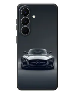 Чехол для Samsung Galaxy S26 Plus с картинкой «Mercedes на черном»