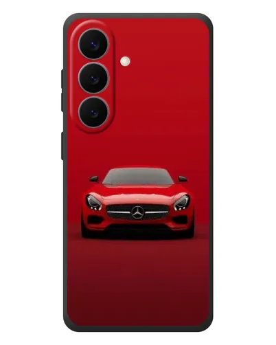 Чехол для Samsung Galaxy S26 Plus с картинкой «Красный Mercedes AMG»