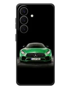 Чехол для Samsung Galaxy S26 Plus с картинкой «Mercedes — неоновый лого»