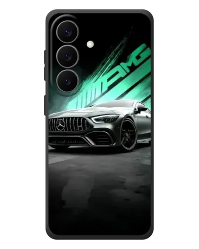 Чехол для Samsung Galaxy S26 Plus с картинкой «Темный Mercedes AMG»