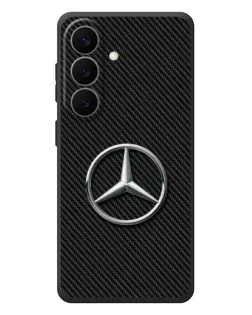 Чехол для Samsung Galaxy S26 Plus с картинкой «Карбоновый Mercedes стиль»