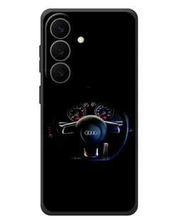 Чехол для Samsung Galaxy S26 Plus с картинкой «Салон Audi — руль»