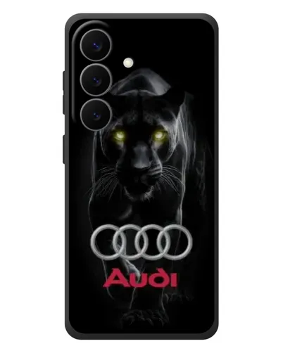 Чехол для Samsung Galaxy S26 Plus с картинкой «Пантера и Audi» Чехол для Samsung Galaxy S26 Plus с картинкой «Пантера и Audi»