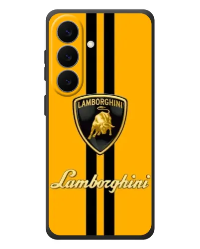 Чехол для Samsung Galaxy S26 Plus с картинкой «Lamborghini Stripe желтый»