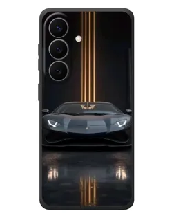 Чехол для Samsung Galaxy S26 Plus с картинкой «Lamborghini золотые линии»